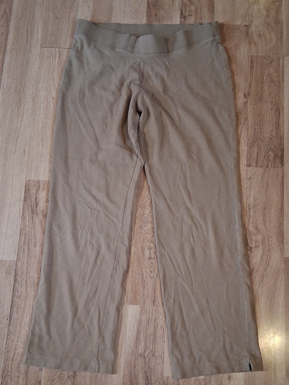Columbia Women's Olive/Taupe 100% Cotton Wide Leg SweatPants